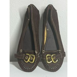 Soda Women's Brown Suede Karly Flats Size 11 Brown